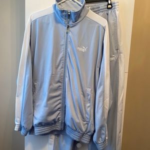 Men’s MEDIUM Two piece light blue PUMA tracksuit